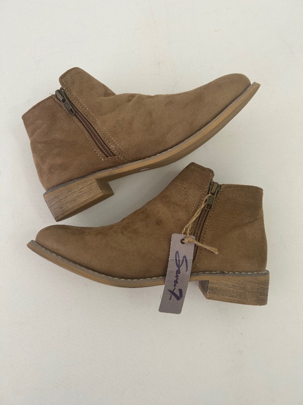 Seven7 Cisco Kid Tan Ankle Boots Size 9
